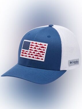 😎 Columbia PFG fitted Fish Flag hat